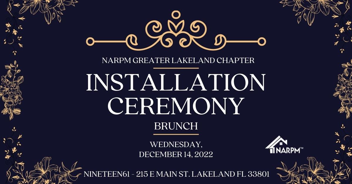 Installation Ceremony Brunch